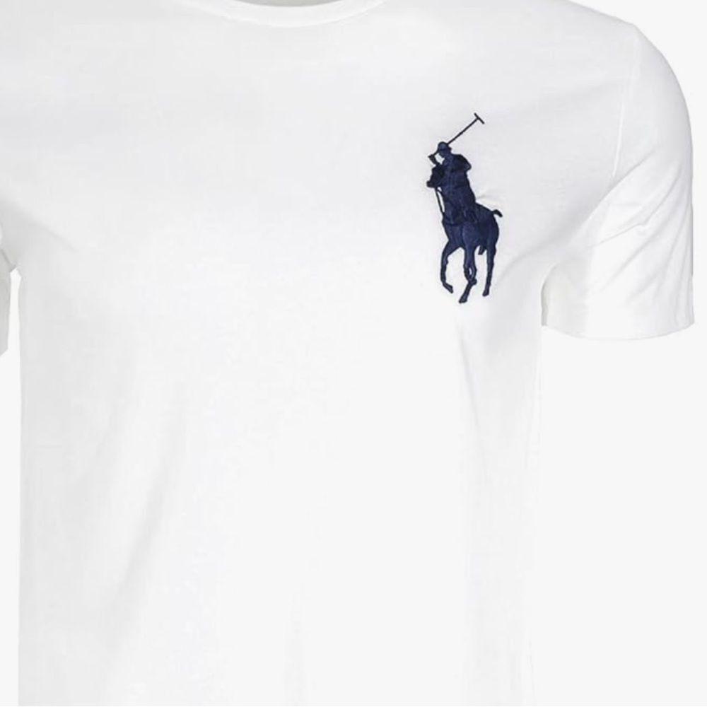 Polo Ralph Lauren Jersey Crewneck Classic-Fit T-shirt white NWT in‎ pkg